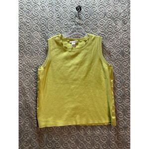 Jillian Jones Woman 1X‎ Sleeveless Knit Top Green Cotton Blend